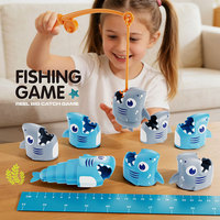 Jeu de pêche rétractable Fishing Master, jouet de pêche interactif parent-enfant, jeu de table, jouet de pêche en plastique, à partir de 3 ans