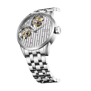 Montre squelette de luxe à double tourbillon pour homme, automatique et mécanique - Product Image 4