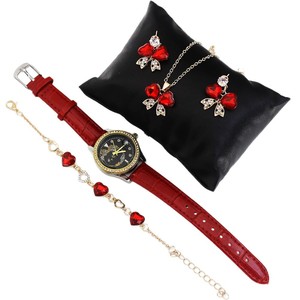 Ladies Luxury Fashion Alloy Quartz <strong>Watch</strong> <strong>Set</strong> with Pointer Dial-High Value Women's Jewelry - Product Image 5
