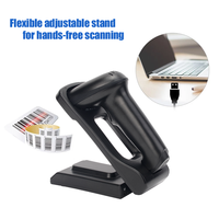 YHDAA manos libres Auto Sense Wireless 1D 2D Lector de código de barras resistente Escáner de código Qr con soporte de carga