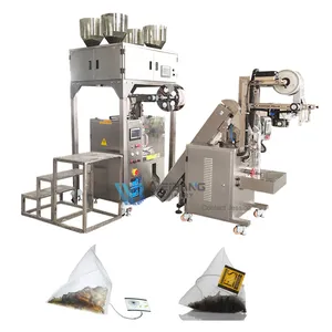 WB-180CS Automatic filter paper with thread filling small scale triangle pyramid tea bag packing machine