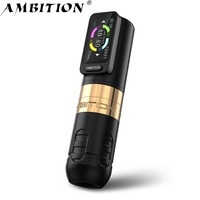 Ambitie Zetton 2400Mah 3.5Mm/4.0Mm Slag Direct Drive Roterende Tattoo Gun Professionele Draadloze Tattoo Machine Pen Voor Body Art