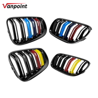 Calandre avant noire brillante à double lamelle tricolore, remplacement pour BMW Série 3 E92 E93 LCI Coupé 2010-2013