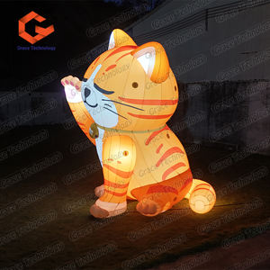 Globos Inflables con Luces LED, Modelos de Animales, Gato Inflable Personalizado, Globo de Gato <span class=keywords><strong>para</strong></span> Decoraciones de Festivales - Product Image 3