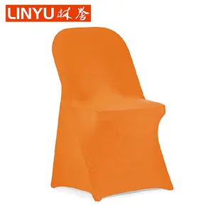 high quality custom spandex plastic folding chair overs wedding chair for hotel banquet events