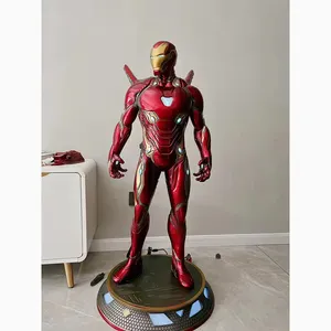 Famous American Movie Characters Tony Stark Frp Life-size Sculpture Model Actin Iron Man Mk50 Figure