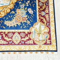 91x122cm Affichage Tapis Chinois Prix Cachemire Boucle Fabricant Ouzbékistan Tapis De Soie Tapisserie À La Main