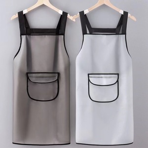 Tablier en TPU translucide en gros, imperméable à l'eau et à l'huile, vêtements de travail spéciaux pour la restauration, mode féminine, tablier sans lavage - Product Image 1