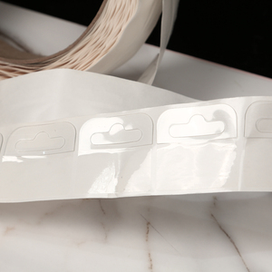 High Quality Self Adhesive Hang Tabs <b>Hooks</b> Plastic <b>Display</b> Hand Tabs Slot Hole Folding Tab for Store Retail <b>Display</b> - Product Image 6