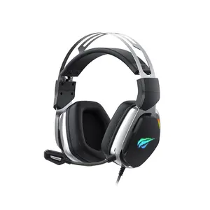 H2018U Havit Surround Sound Led Wired Headphone Mikrofon Headset Gaming Gamer untuk Dijual Tablet Pc 7.1 Usb