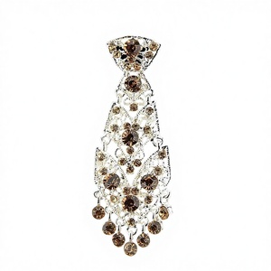 Cravate unisexe en alliage incrustée de strass pour Noël, mariages, fêtes, maîtres de cérémonie - Nouvelle arrivée très vendue - Product Image 5