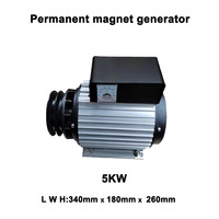 Générateur diesel à aimant permanent Micro 5KW, refroidi par air, avec mandrin électromagnétique en cuivre, monophasé, 1500 tr/min, 110V/220V, 60/50Hz