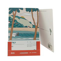 Calendrier de l'avent en papier personnalisé personnalisé de haute qualité pour table de bureau ou horloge décoration usine cadeau promotionnel en gros