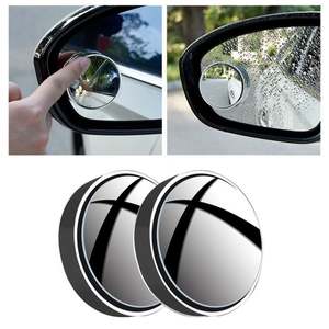 360 Rotary Push <strong>Car</strong> Rear View Small Round Mirror Large Vision Reverse Assist Blind Spot Mirror <strong>Car</strong> <strong>Accessories</strong> for <strong>Car</strong> Mirror - Product Image 2