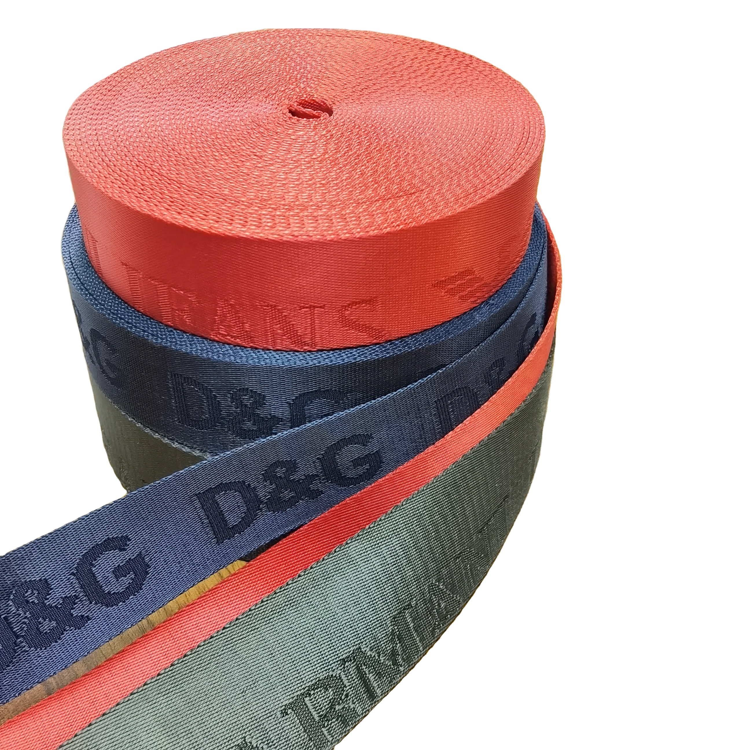 Fabriek Directe Verkoop Veiligheidsgordel 75Mm Lint 4Cm Tape Wit Veiligheidsgordel 2 Inch Tas Riem Nylon