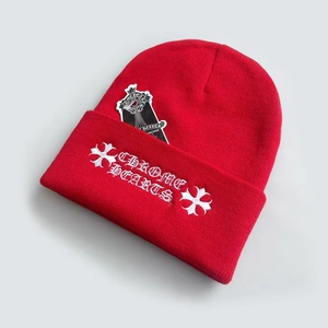 Gorro <span class=keywords><strong>de</strong></span> Punto Jacquard <span class=keywords><strong>de</strong></span> Algodón y Spandex, Nuevo <span class=keywords><strong>para</strong></span> Otoño e Invierno, Bordado, <span class=keywords><strong>para</strong></span> Adultos, Hombres y Mujeres, Moderno, con Capucha - Product Image 4