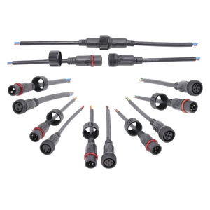 Cable de alimentación de 3 pines, <span class=keywords><strong>M23</strong></span>, macho, hembra, redondo, plástico, hueco, conector moldeado, 2,5/1,5/1,0/0, 75 mm2, Cable para iluminación Led - Product Image 2