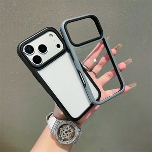 Fundas Anticaída 2 en 1 Transparentes de PC para iPhone 17 Pro Max Air 16, Cubierta Desmontable Nano Antigolpes de PC Transparente, Diseño Sencillo - Product Image 3