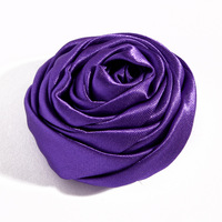 5cm Satin Rose Fleurs Artificielles pour Décoration De Voiture De Mariage DIY Tissu Matériel Fleurs