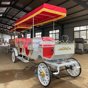 รถม้าชมวิวไฟฟ้าแบบจีนสำหรับขาย รองรับ 7-10 คน รถม้าสำหรับงานแต่งงาน ปรับแต่งได้ บริการขนส่งพิเศษ - Product Image 2