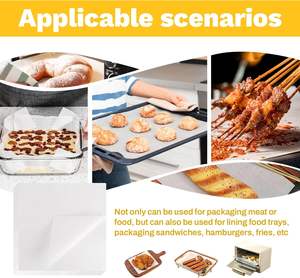 Papier sulfurisé de qualité alimentaire, résistant à la graisse, sur mesure, en silicone, pour la cuisson, papier sulfurisé haute température - Product Image 5