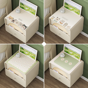 Tapis de table de chevet en cuir de qualité supérieure, rectangulaire, imprimé dessin animé, imperméable, résistant à l'huile et à la chaleur, couvre-bureau - Product Image 3