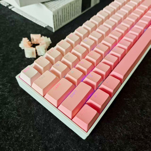 Capuchons de touches PBT, 133 touches, ensemble complet, profil Cherry rose dégradé, pour clavier mécanique universel, disposition anglaise - Product Image 3