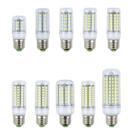 Ampoule à maïs LED G9 E12 E14 B22 E27 E26 GU10 10W 85-265V source d'économie d'énergie sans scintillement SMD5730 360 degrés