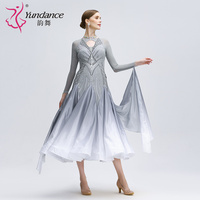 B-24207 personnalisé nouveau standard international robe de danse de salon haute qualité ombre perle soie robes de danse de salon à vendre