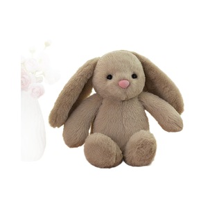 Simpatici giocattoli di <span class=keywords><strong>peluche</strong></span> con orecchie a goccia orecchie lunghe con orecchie bianche <span class=keywords><strong>rosa</strong></span> Beige <span class=keywords><strong>peluche</strong></span> con bambola di pezza rilassante stracci per bambini regalo di compleanno - Product Image 5