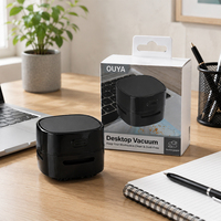 Aspirateur de bureau portatif rechargeable à faible consommation d'énergie, facile à ranger, pour le nettoyage des appareils photo, des bancs de travail, de la poussière de sable et des particules métalliques
