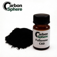 Carbonsphere 99,9% Fullerène pur C60 en poudre 1 gramme Qualité cosmétique Certifié COA TSCA pour applications cosmétiques et laboratoires