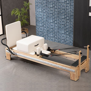 Macchina <span class=keywords><strong>Pilates</strong></span> Commerciale in Legno di Alta Qualità, Best Seller, con Reorganizer Bianco e Binari Laterali Completi - Product Image 2