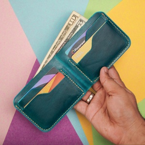 Boshiho Vintage Crazy Horse Bifold Genuine Leather <b>Wallet</b> for Men <b>RFID</b> Blocking Multi-Function Credit Card Holder No Closure - Product Image 5