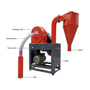 Broyeur de maïs à moteur à aspiration automatique Broyeur de grains Broyeur de blé Broyeur de riz Broyeur de <span class=keywords><strong>farine</strong></span> de maïs 300 kg/h - Product Image 4