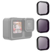 Filtres Telesin Accessoires pour caméra d'action pour Go Pro 13 Caméra 4 pièces Kit de filtres d'objectif CPL ND8 ND16 ND32