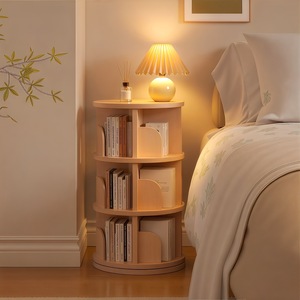 Étagère de rangement multifonctionnelle en bois massif moderne, rotative à 360 degrés, à 8 niveaux, pour livres et photos, idéale pour la maison, le bureau et la <span class=keywords><strong>chambre</strong></span> à coucher (vente en gros) - Product Image 4