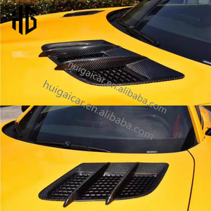 Meilleur <span class=keywords><strong>prix</strong></span> en Fiber de carbone pare-chocs avant capot moteur Tuyere Kit de carrosserie pour <span class=keywords><strong>Mercedes</strong></span> AMG GT GTC GTS capot de voiture évents couverture - Product Image 5
