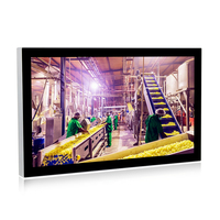 PC industriel mural de 24 pouces avec processeur J6412, boîtier en alliage d'aluminium étanche IP67, antirouille et durable