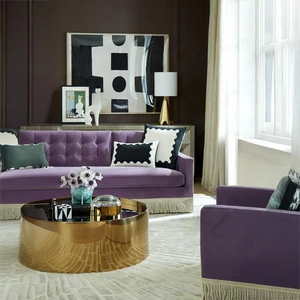 Canapé modulaire en velours à franges HDC Luxury Designer Furniture <span class=keywords><strong>Piaf</strong></span> pour une utilisation haut de gamme dans les maisons et les villas - Product Image 6