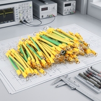 Câble de mise à la terre solaire jaune-vert BVR 10 AWG 6mm² personnalisé avec bornes pour applications industrielles et OEM