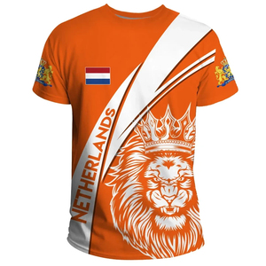 T-shirt Holland a maniche corte abbigliamento Netherlands The King Day da <span class=keywords><strong>uomo</strong></span> t-shirt POD Factory <span class=keywords><strong>Outlet</strong></span> Plus Size camicie da <span class=keywords><strong>uomo</strong></span> basse MOQ - Product Image 5