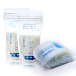 Custom Breast Milk Storage Bags Plastic Ziplock Reusable Breastmilk Bag