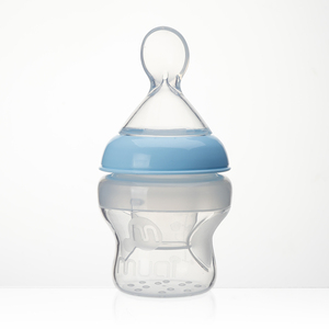 Bouteilles en silicone à col large Mumlove avec cuillère, <span class=keywords><strong>biberon</strong></span> pour bébé, produits pour bébé adorables - Product Image 3