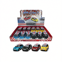 Kinsmart Mini Cooper S 1:28 Mobil Mainan Diecast Metal Tarik Mundur Model Koleksi Usia 5-7 Tahun
