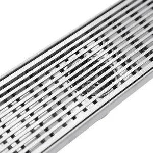stainless steel floor grating w/slot panel steel grate 24 inch serrated style steel grating canal cover