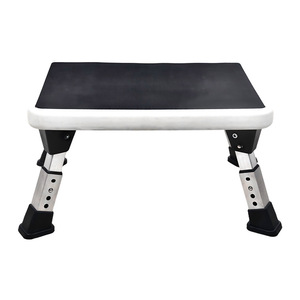 Adjustable Foldable Footstool With Non Slip Mat Home Multi Function <b>Step</b> Stool Equipment Black 510A A01LY - Product Image 1