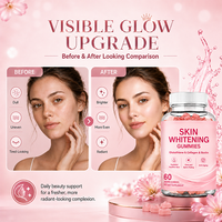 Vente flash - Gommes à mâcher blanchissantes pour la peau - 60 gommes - Antioxydant - Gommes au glutathion pour la beauté