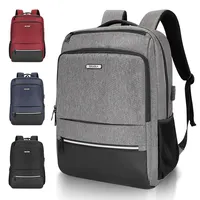 Özel iş sırt çantası 17 inç çok fonksiyonlu büyük kapasiteli seyahat Anti hırsızlık Laptop sırt çantası USB şarj sırt çantası
