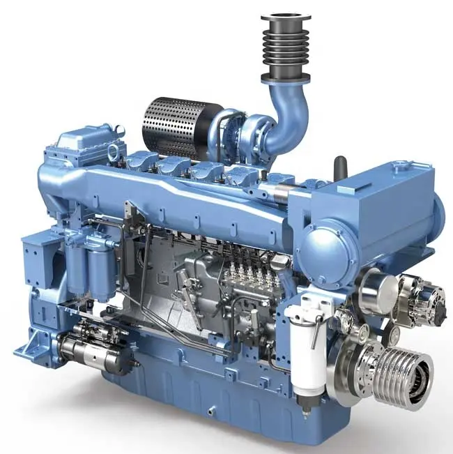 Weichai-motor diésel marino con WD12C350-18 de caja de cambios, Original, precio barato, 371-420hp